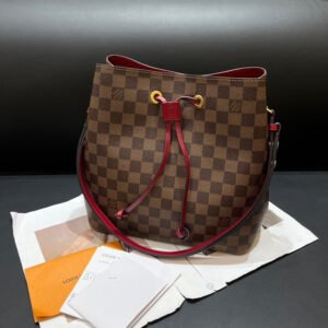 Louis Vuitton Damier Neo Noe Brown Canvas Bucket Bag 26x26x17cm | AlmaBagz