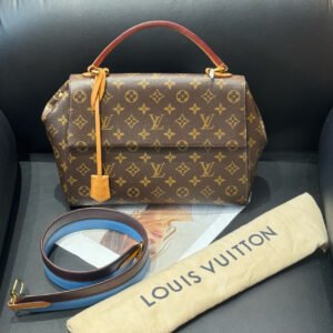 Louis Vuitton Cluny Brown Monogram Canvas Handbag 30x22.5x12 2018 | AlmaBagz