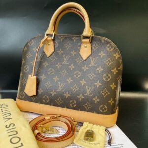 Louis Vuitton Alma Monogram Canvas Brown Handbag 31x15x23 cm | AlmaBagz