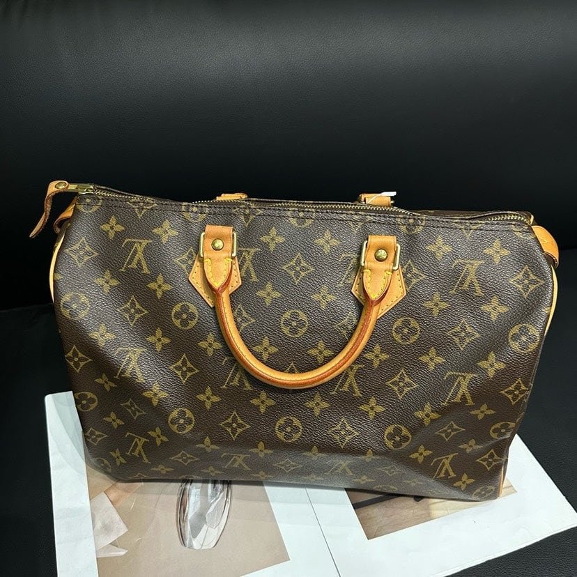 Louis Vuitton Speedy 35 Monogram Brown Handbag | AlmaBagz