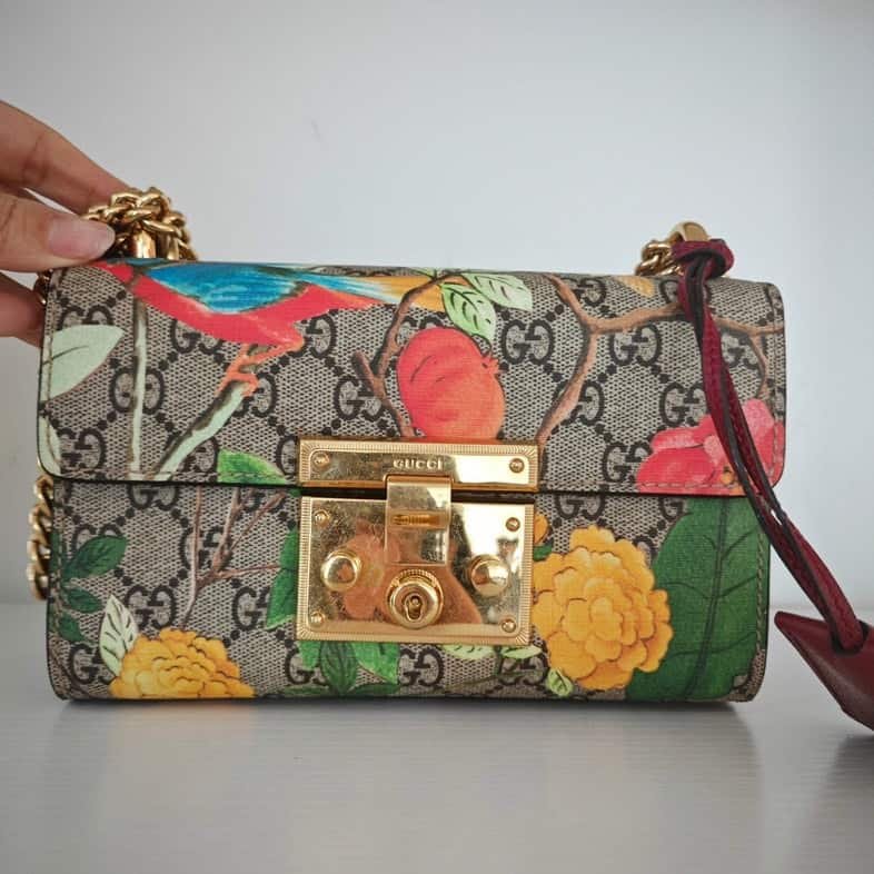 Gucci Sylvie Floral Print Shoulder Bag | AlmaBagz