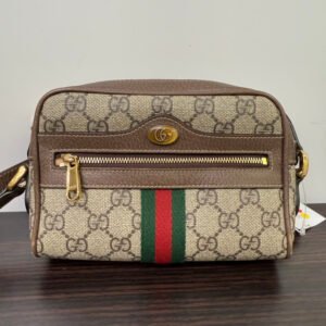 Gucci Ophidia Brown Crossbody Bag | AlmaBagz