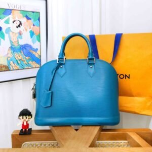 Louis Vuitton Alma Shell Wrap OS Blue Handbag | AlmaBagz