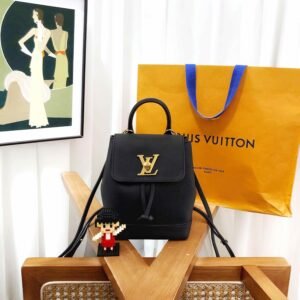 Louis Vuitton Lock Me Black Backpack | AlmaBagz
