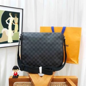 Louis Vuitton District Shoulder Bag in Damier Graphite Canvas | AlmaBagz