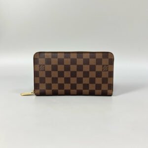 Louis Vuitton Damier Ebene Zip Wallet Brown | AlmaBagz