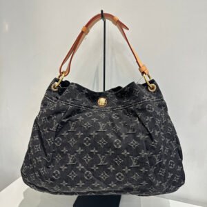 Louis Vuitton Denim Daily PM Black Shoulder Bag - Pre-Loved | AlmaBagz