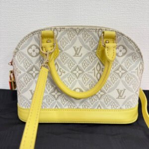 Louis Vuitton Since 1854 Alma BB 2way Bag Yellow Canvas Top Handle Mini | AlmaBagz