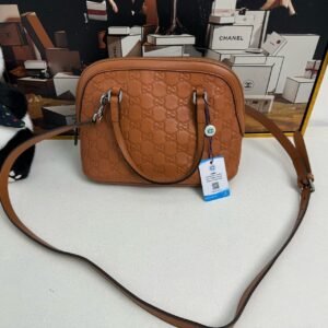 Gucci GG Marmont Two-Way Bag in Brown Leather - Shoulder/Crossbody | AlmaBagz