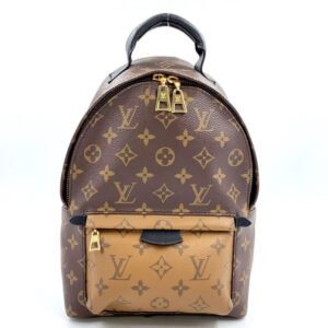 Louis Vuitton Preloved Monogram Reverse Palm Springs Backpack LB109219 Brown Backpack | AlmaBagz