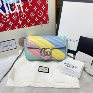 Gucci Mini Marmont Pastel Shoulder Bag - Multicolor | AlmaBagz
