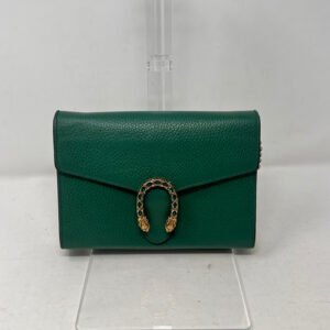Gucci Dionysus Green Leather Crossbody Bag AF413 | AlmaBagz