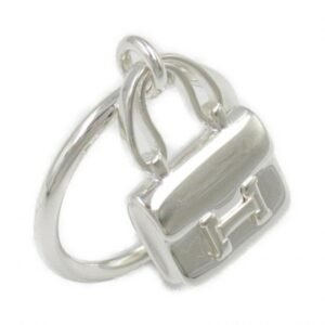 HERMES Constance Amulet Ring Silver Rings | AlmaBagz