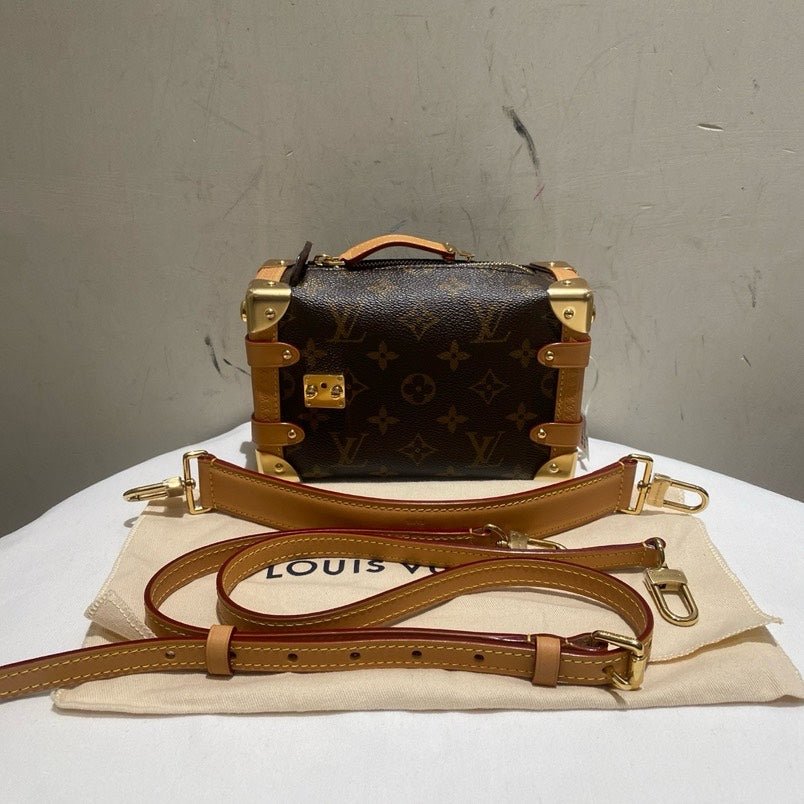 Louis Vuitton Soft Trunk Monogram Microchip Brown Crossbody Bag | AlmaBagz