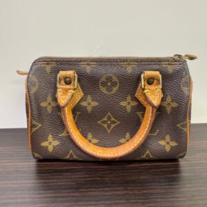 Louis Vuitton Monogram Speedy Nano Handbag - Brown Top Handle Bag | AlmaBagz
