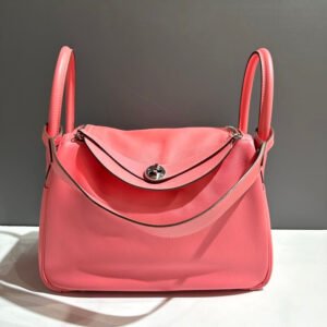 Hermes Lindy 30 Pink Leather Shoulder Bag | AlmaBagz