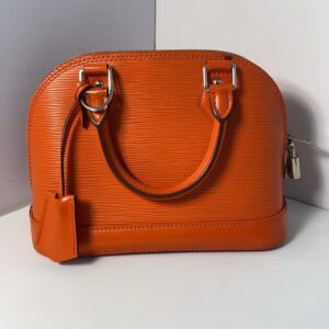 Louis Vuitton Alma BB EPI Orange Top Handle Bag | AlmaBagz