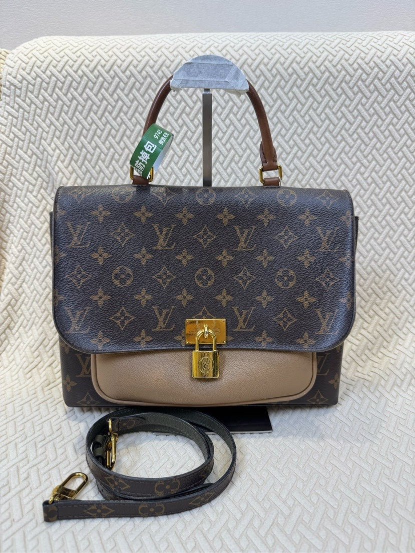 Louis Vuitton Monogram Canvas Crossbody Bag - Brown, Crossbody, Vintage Designer Handbag | AlmaBagz