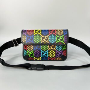 Gucci Psychedelic Belt Bag in Multicolor - Preloved Gucci GG Multicolor Psychedelic Belt Bag | AlmaBagz