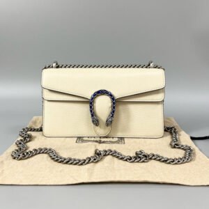 Gucci Dionysus Enamel Bag in Cream Leather - Preloved Shoulder Bag XJ10572 | AlmaBagz
