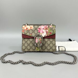 Gucci Dionysus Floral GG Supreme Small Shoulder Bag | AlmaBagz