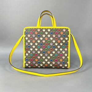 Gucci Preloved Kids Tote Bag Multicolor with Heart Pattern XJ10873 | AlmaBagz