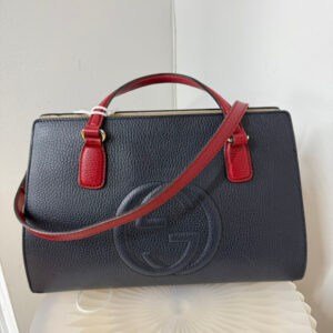 Gucci Soho Black Leather 2way Shoulder Bag | AlmaBagz