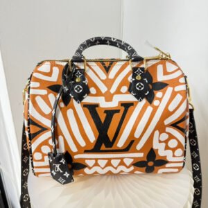 Limited SA Rank Preloved Louis Vuitton Speedy 25 2way Bag Orange Handle Bag | AlmaBagz