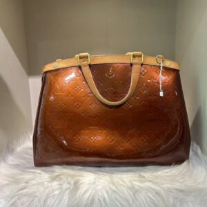 Louis Vuitton Houston Monogram Vernis Deep Brown Shoulder Bag | AlmaBagz