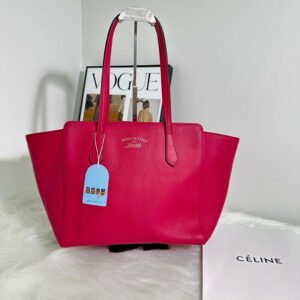 Gucci GG Marmont Fuchsia Leather Tote Bag | AlmaBagz