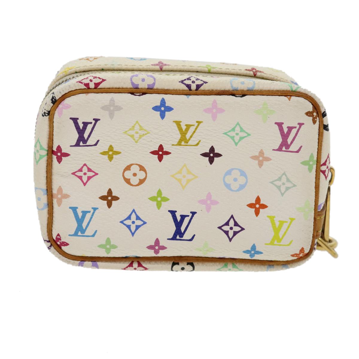 LOUIS VUITTON Monogram Multicolor Trousse Wapity Pouch White M58033 Auth rh244 | AlmaBagz