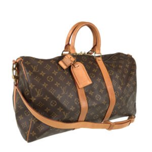 LOUIS VUITTON Monogram keepall Bandolier 45 2WAYShoulder Boston bag | AlmaBagz