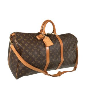 LOUIS VUITTON Monogram keepall Bandolier 55 Boston bag | AlmaBagz