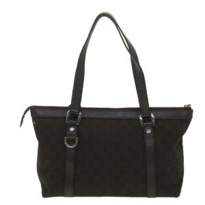 GUCCI GG Canvas Tote Bag Dark Brown 268640  ro914 | AlmaBagz