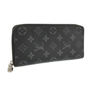 LOUIS VUITTON Monogram Eclipse Zippy Wallet Vertical M62295 Long wallet Round zipper | AlmaBagz
