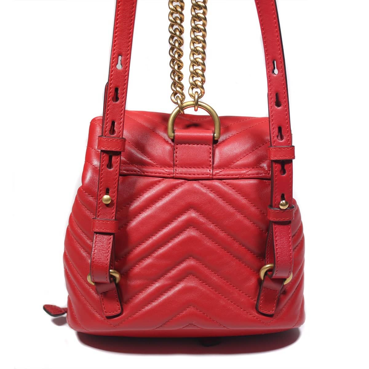 Gucci Marmont backpack Mini Red | AlmaBagz