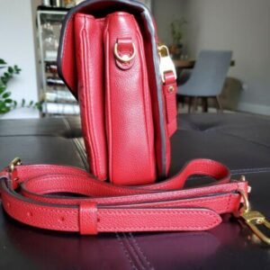 Louis Vuitton Pochette Metis Monogram Empreinte Leather Cerise/Blue | AlmaBagz