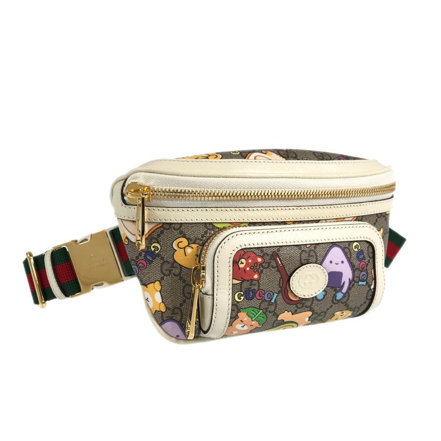 GUCCI Angela Nguyen Pikarar GG Supreme Animal Print Belt Bag Waist pouch | AlmaBagz