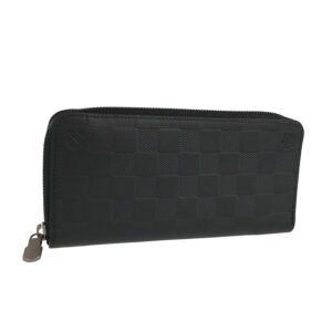 LOUIS VUITTON Damier Anfini Zippy Wallet Vertical N63548 Long wallet Round zipper | AlmaBagz