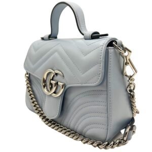 Gucci GG Azure Marmont Mini Matelassé Leather | AlmaBagz