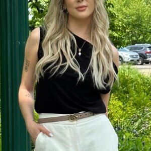 Gucci Running GG Logo Skinny Belt 34 | AlmaBagz