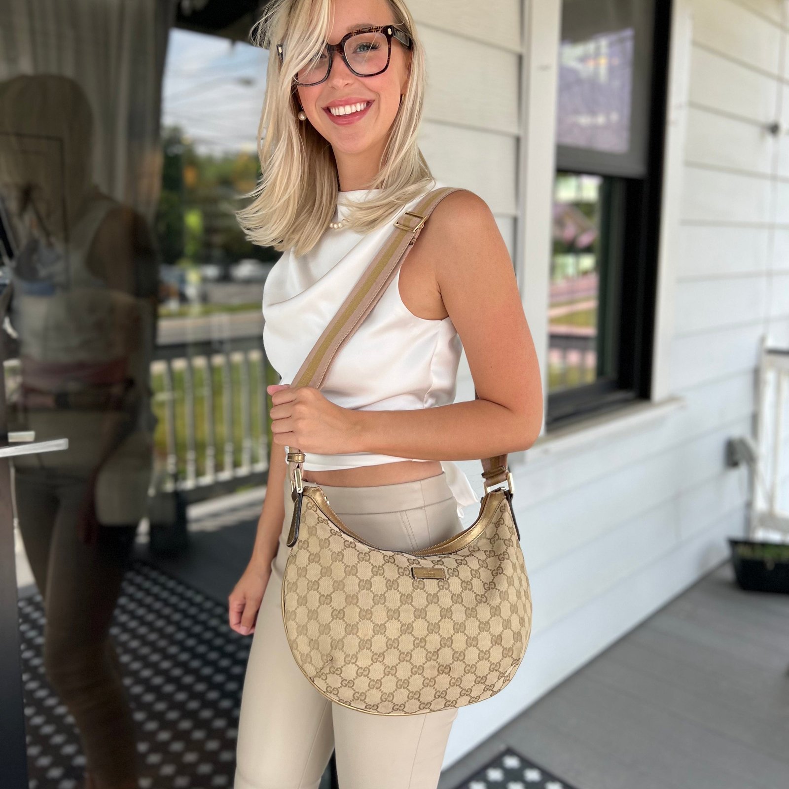 Gucci GG Metallic Crossbody Bag | AlmaBagz