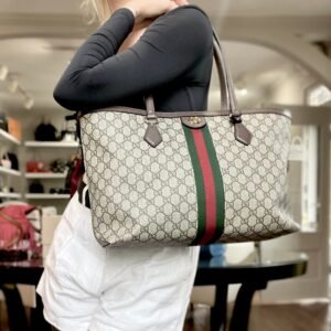 Gucci GG Ophidia Supreme Medium Tote | AlmaBagz