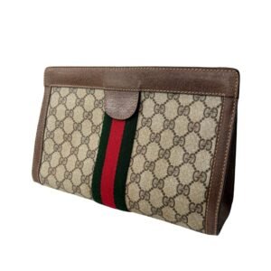 Gucci GG Supreme Web Clutch | AlmaBagz