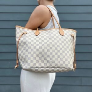 Louis Vuitton Damier Azur Neverfull MM | AlmaBagz