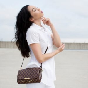Louis Vuitton Damier Ebene Favorite PM | AlmaBagz