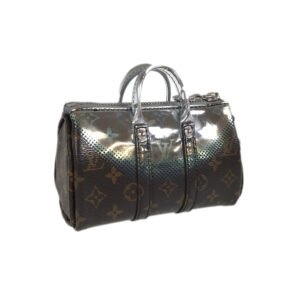 LOUIS VUITTON key ring mini keepall metallic mirror key ring | AlmaBagz
