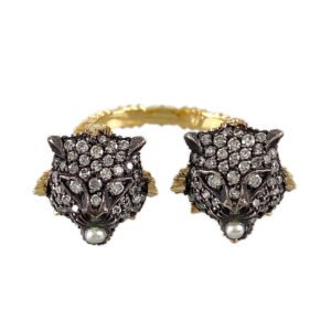 GUCCI Cat Head Le Marche de Merveille Ring | AlmaBagz