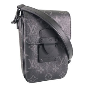LOUIS VUITTON Monogram Eclipse S Lock Vertical Wearable Wallet M82252 Shoulder bag | AlmaBagz