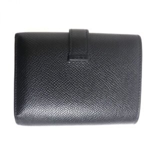 HERMES Tri-fold wallet Main�FEpsom black mens Used | AlmaBagz